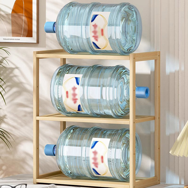 3-Tier Wooden Desktop Shelf Organiser Natural Finish