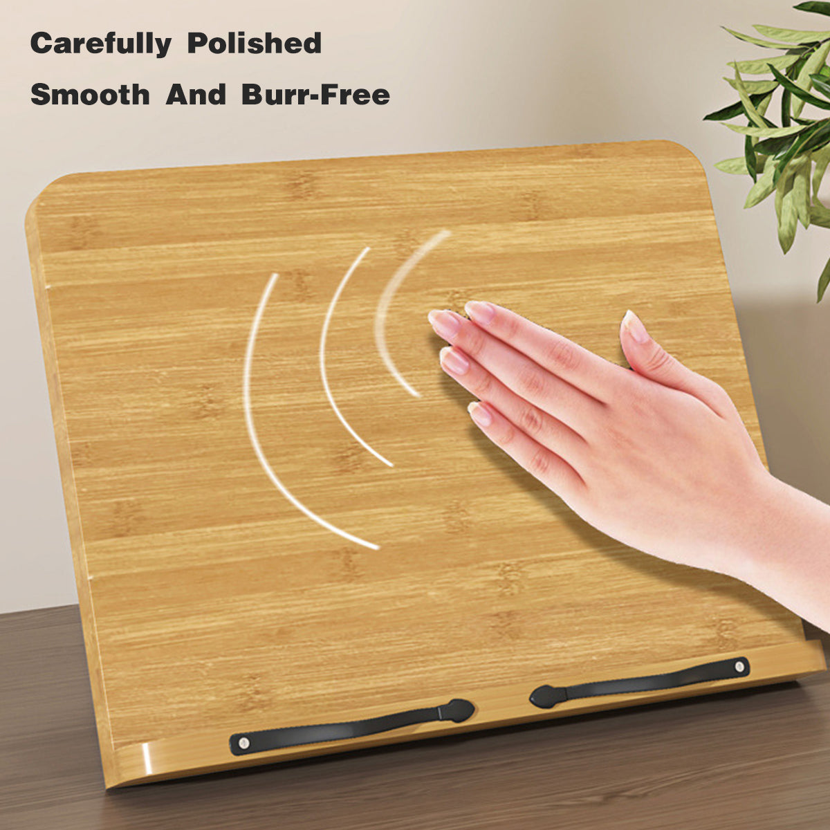 Wooden Adjustable Reading Stand Book Holder with 8 Angles