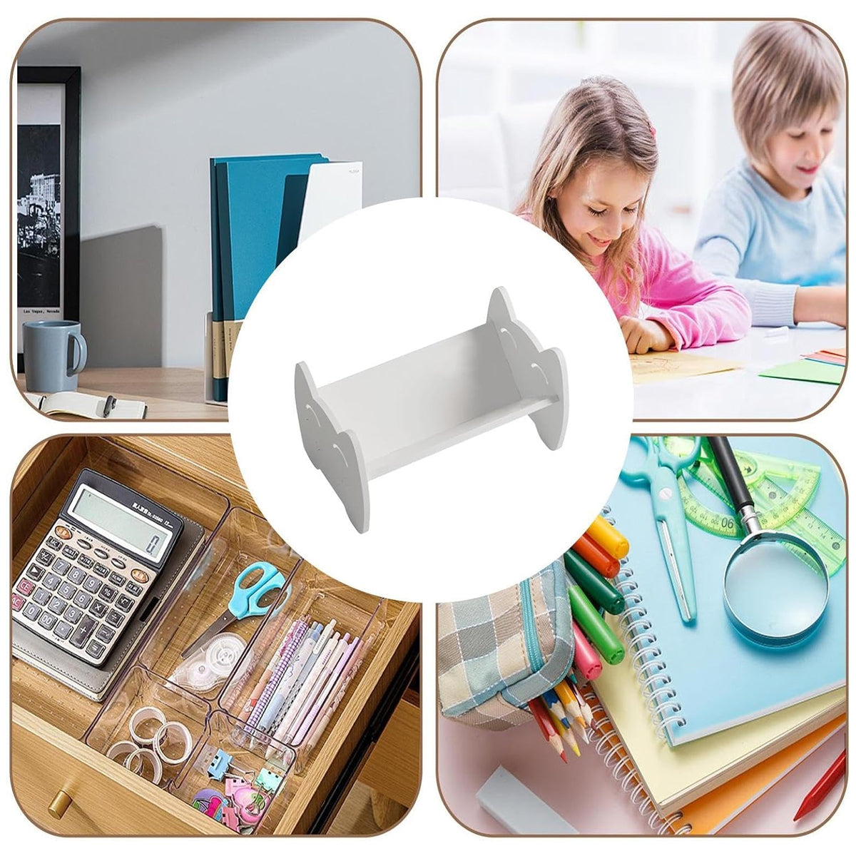 Multifunctional Desktop Organizer Bookshelf