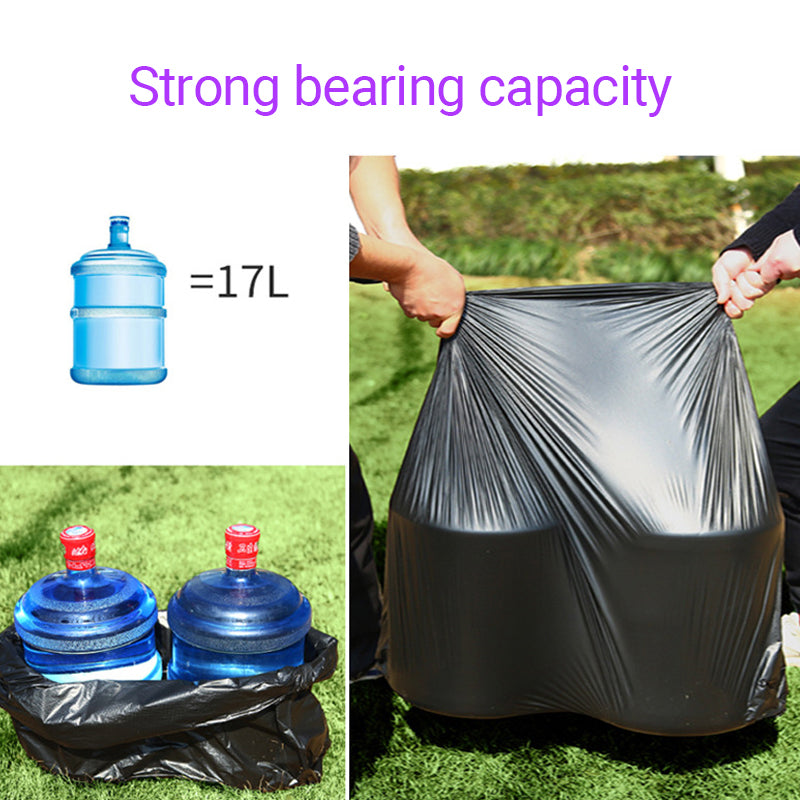 100 Pcs Black Garbage Bags Large Size Heavy Duty Trash Liners