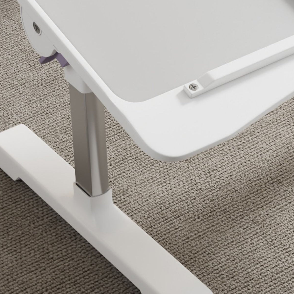 Adjustable Folding Overbed Desk with Tilt Top for Study Use