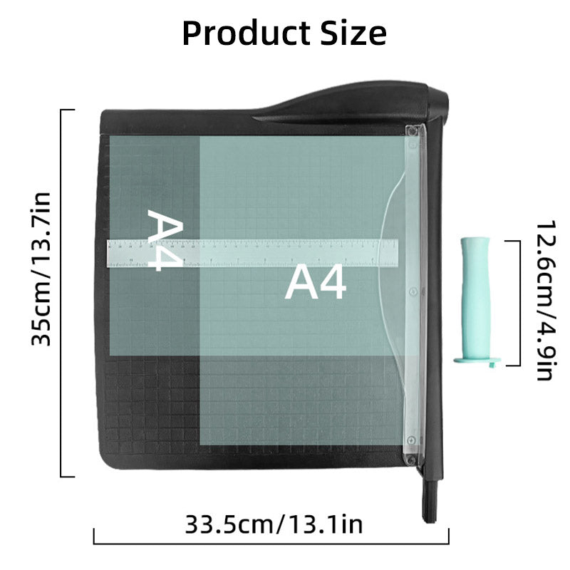 A4 Paper Cutter 12x12 Cutting Surface with 65Mn Blade