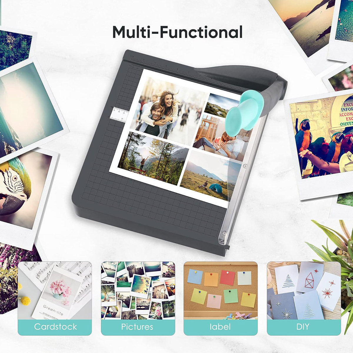 A4 Paper Cutter 12x12 Cutting Surface with 65Mn Blade