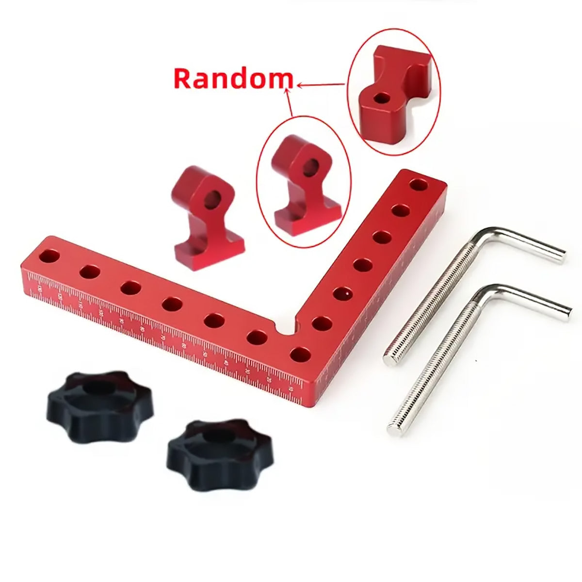 12 Pcs Woodworking Square Set Aluminum Alloy Precision Tool