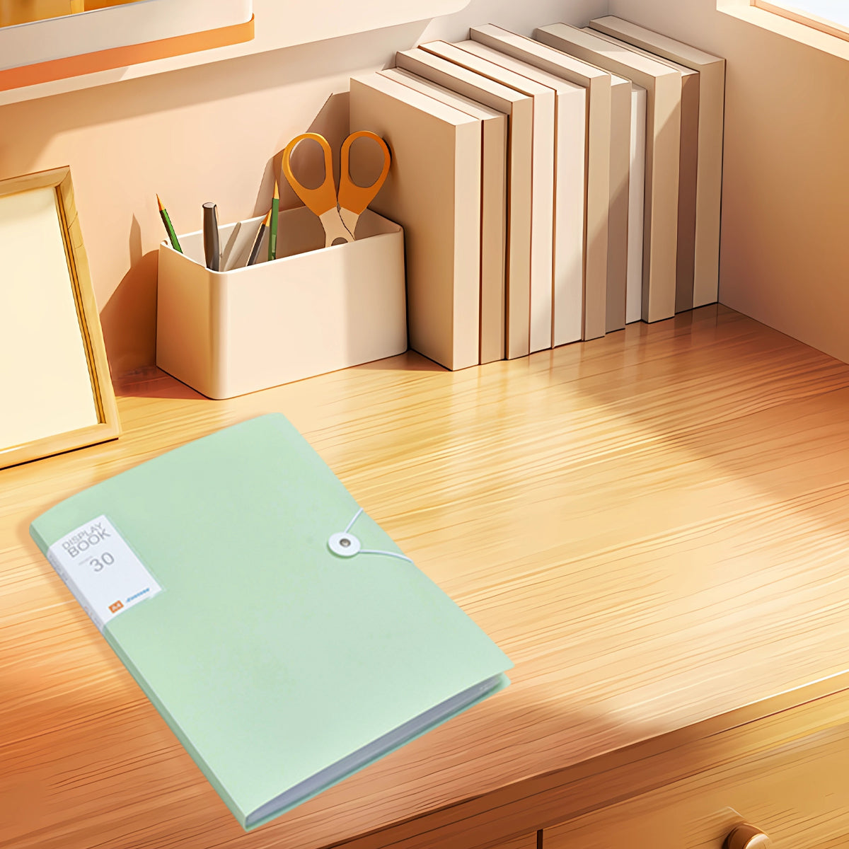 5 Pcs A4 Folder with 30 Clear Pockets for Office and School