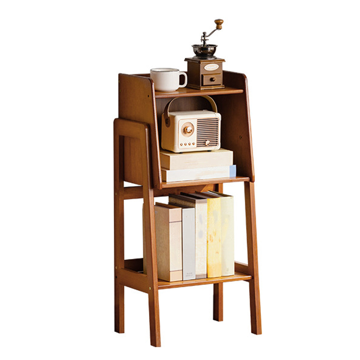 Simple Floor Standing Bookshelf Bamboo Storage Bookcase