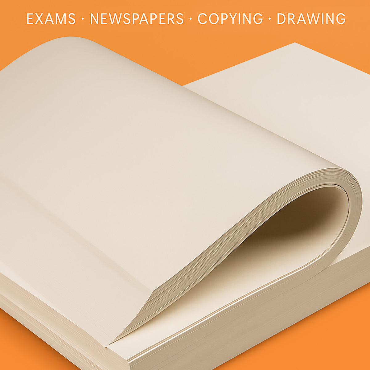 1000 Sheets A4 Glazed Printing Paper 80/100gsm Beige Smooth Durable