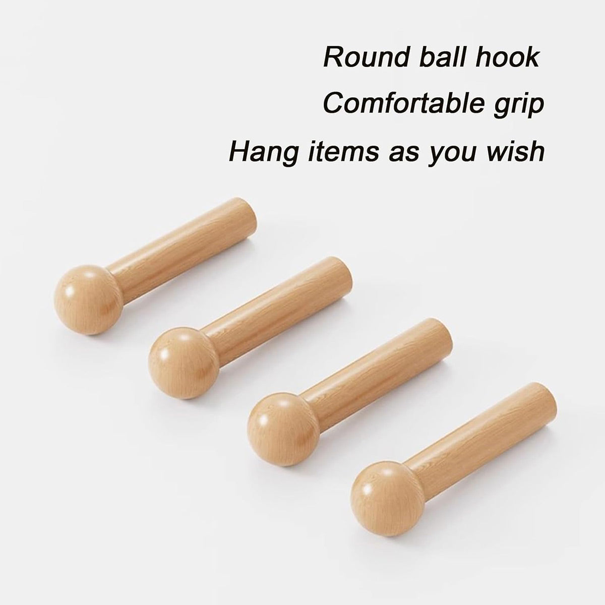 Wooden Pegboard Wall Organizer with Shelves Hooks