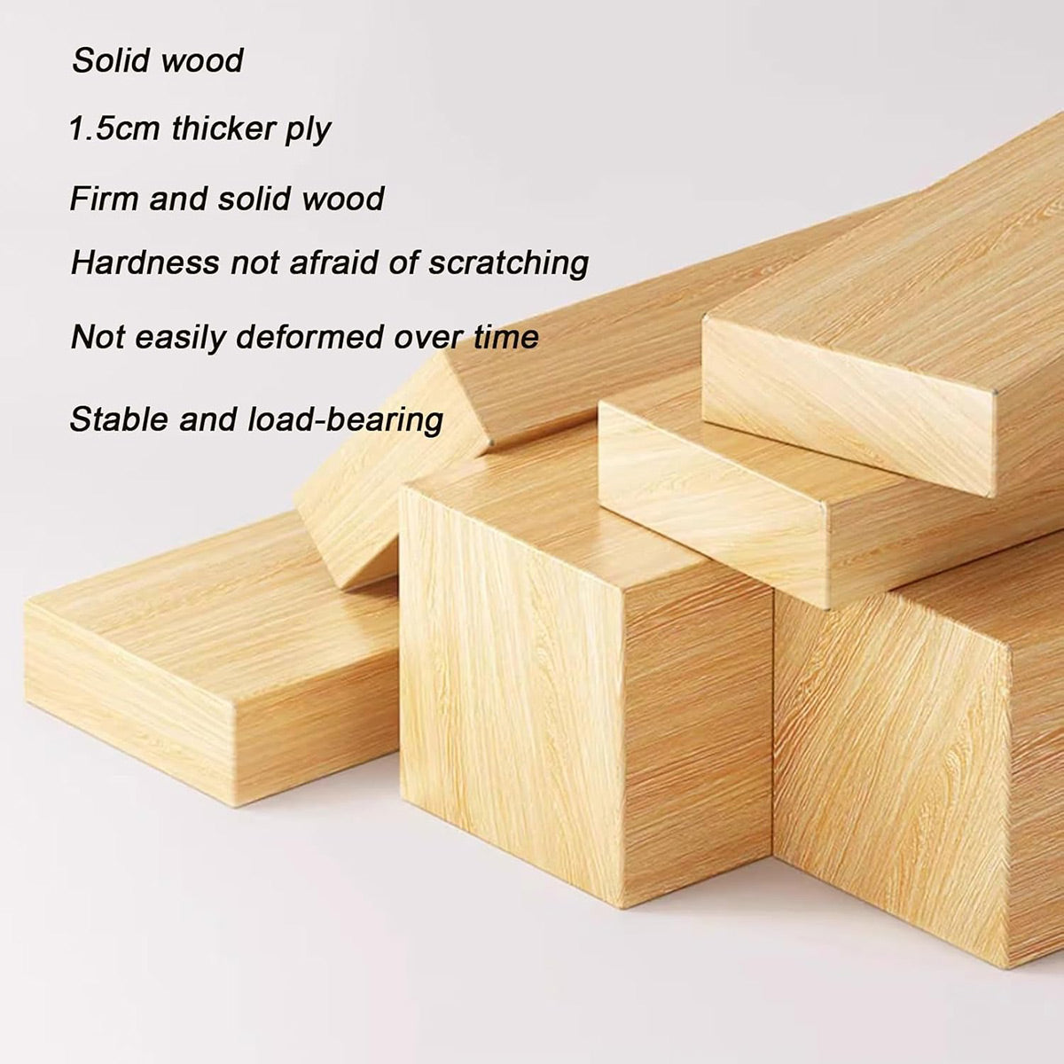 Wooden Pegboard Wall Organizer with Shelves Hooks