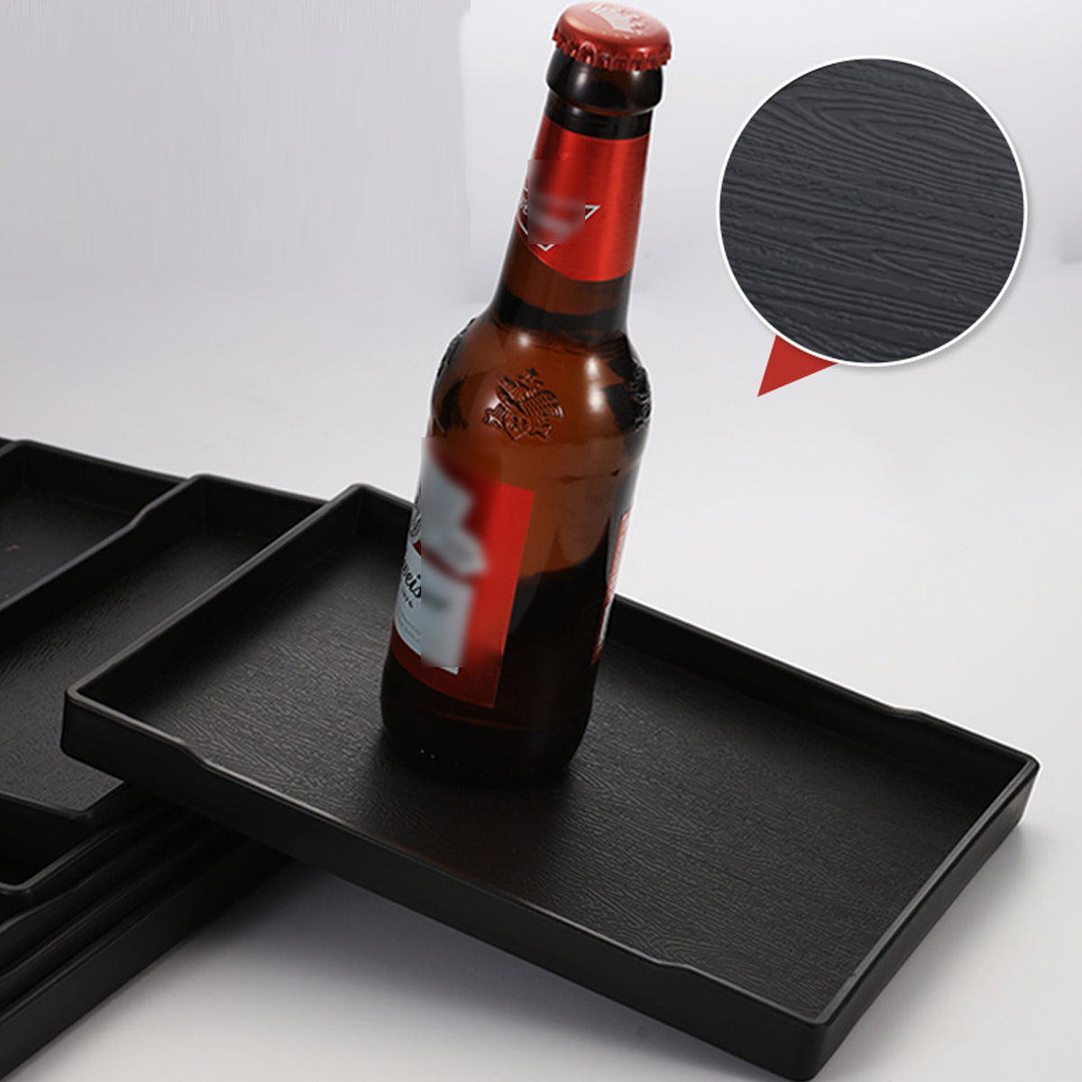 12pcs Rectangular Plastic Serving Tray Set