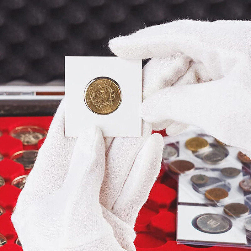 100 Pcs Cardboard Coin Holders 35mm for 50c 20c