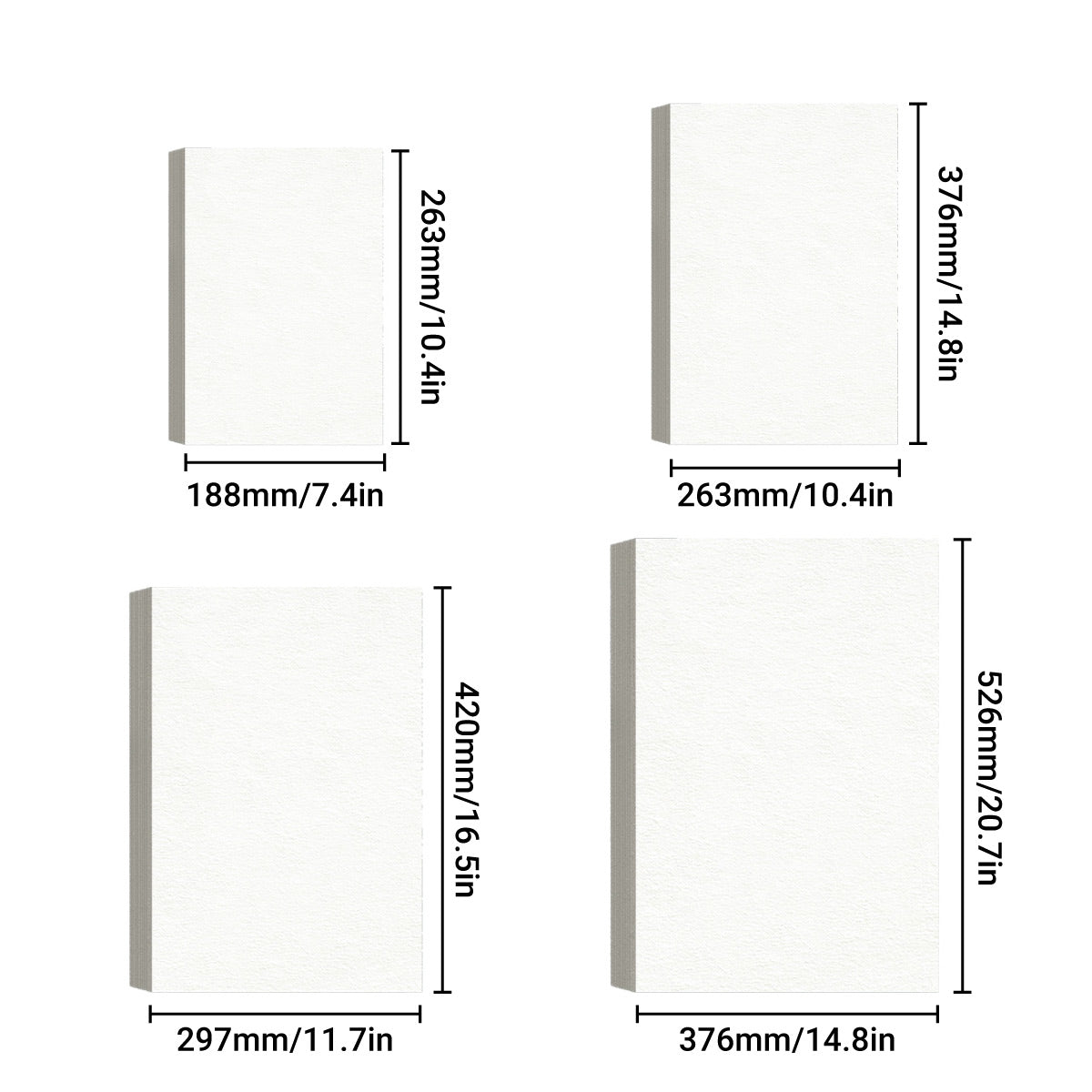 Watercolour Paper 300gsm Thickened Wood Pulp Pads A3 4K 8K 16K