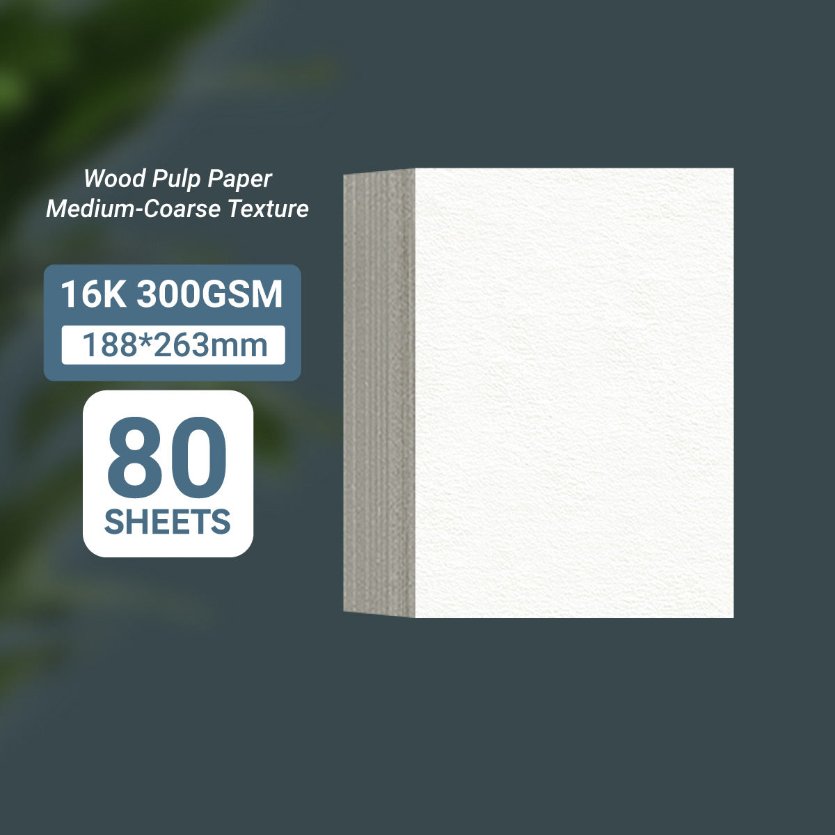Watercolour Paper 300gsm Thickened Wood Pulp Pads A3 4K 8K 16K
