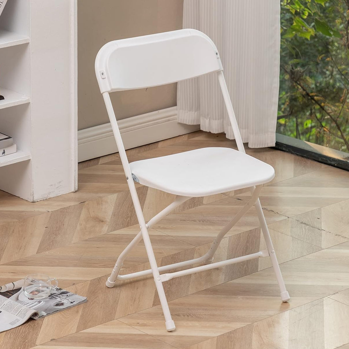 Plastic Folding Chair with Backrest for Office Meeting Training