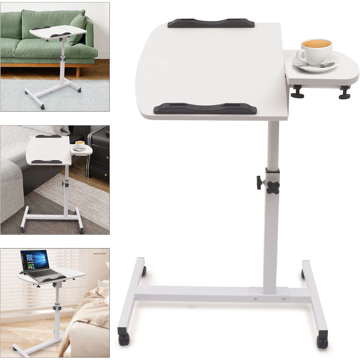 Adjustable Folding Computer Desk Stand with Tiltable Desktop