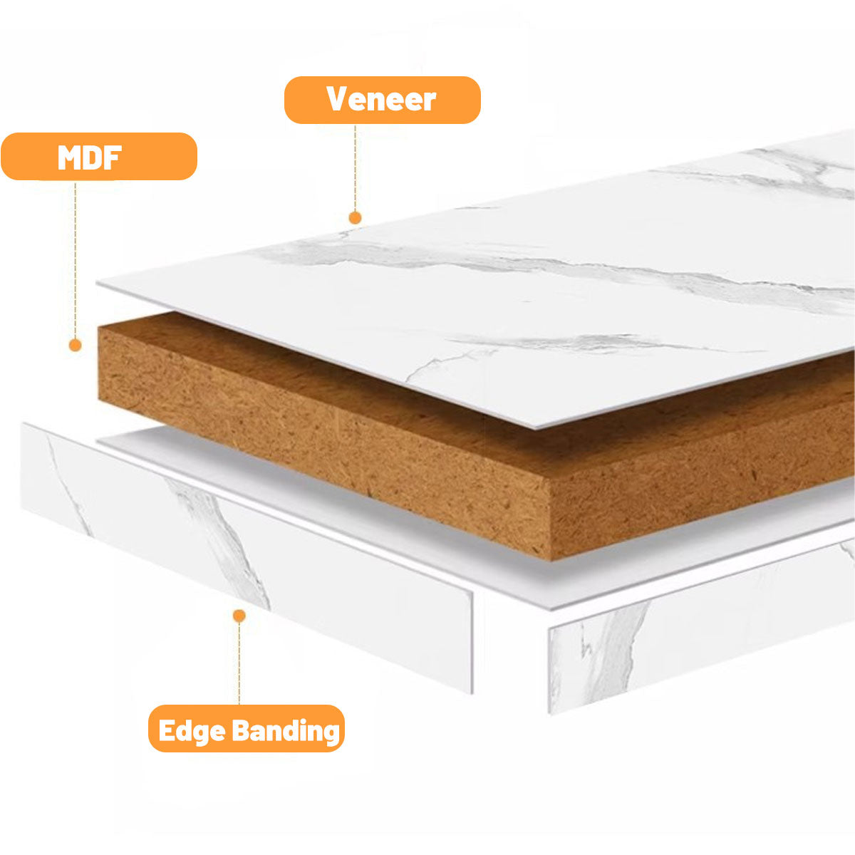 Office Break Room Coffee Table with Double Storage and Space-Saving Design