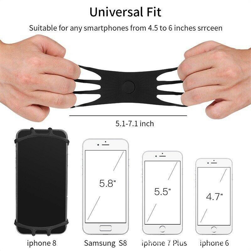 Silicone Bike Phone Mount with 360 Rotation