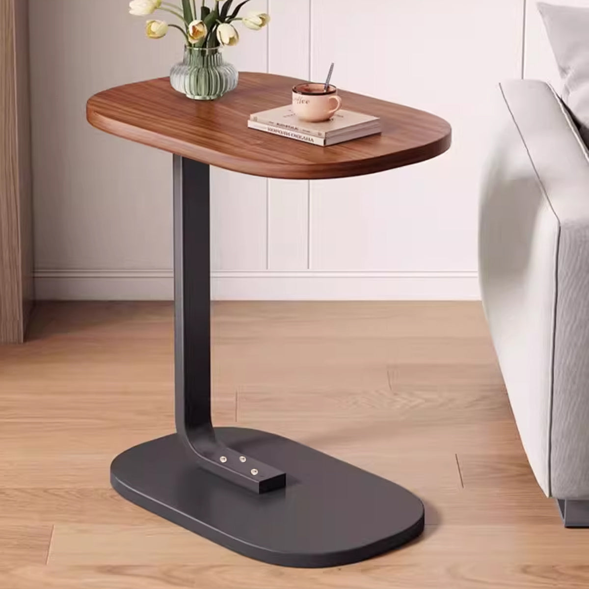 Small C-Shaped Side Table Sofa Bed Laptop Stand