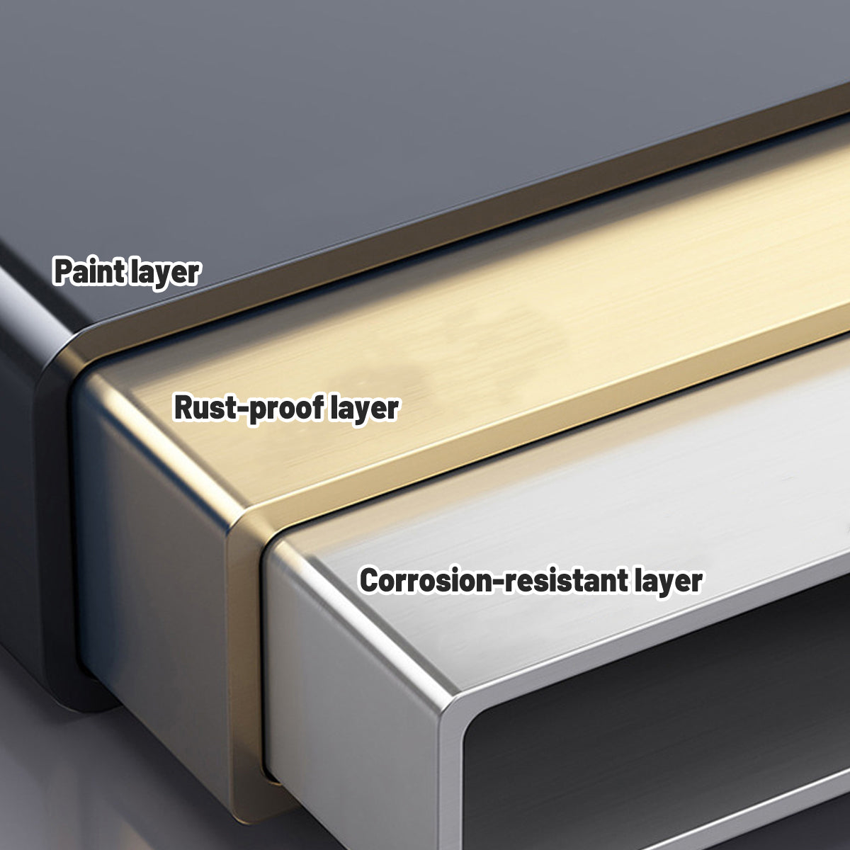 Black Mobile Side Table with Wheels Two Tier Storage Design