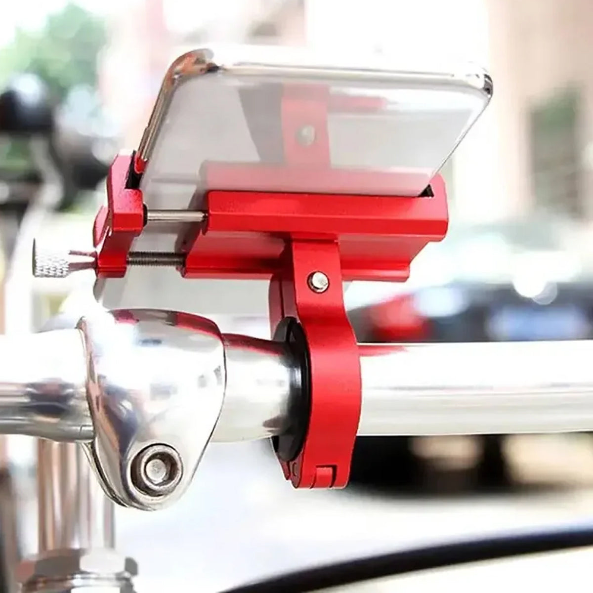 Aluminum Bicycle Phone Mount with Adjustable Clamp