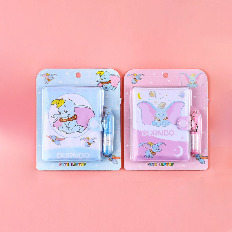 Mini Thin Notebook with Pen Cute Pattern Kid Stationery