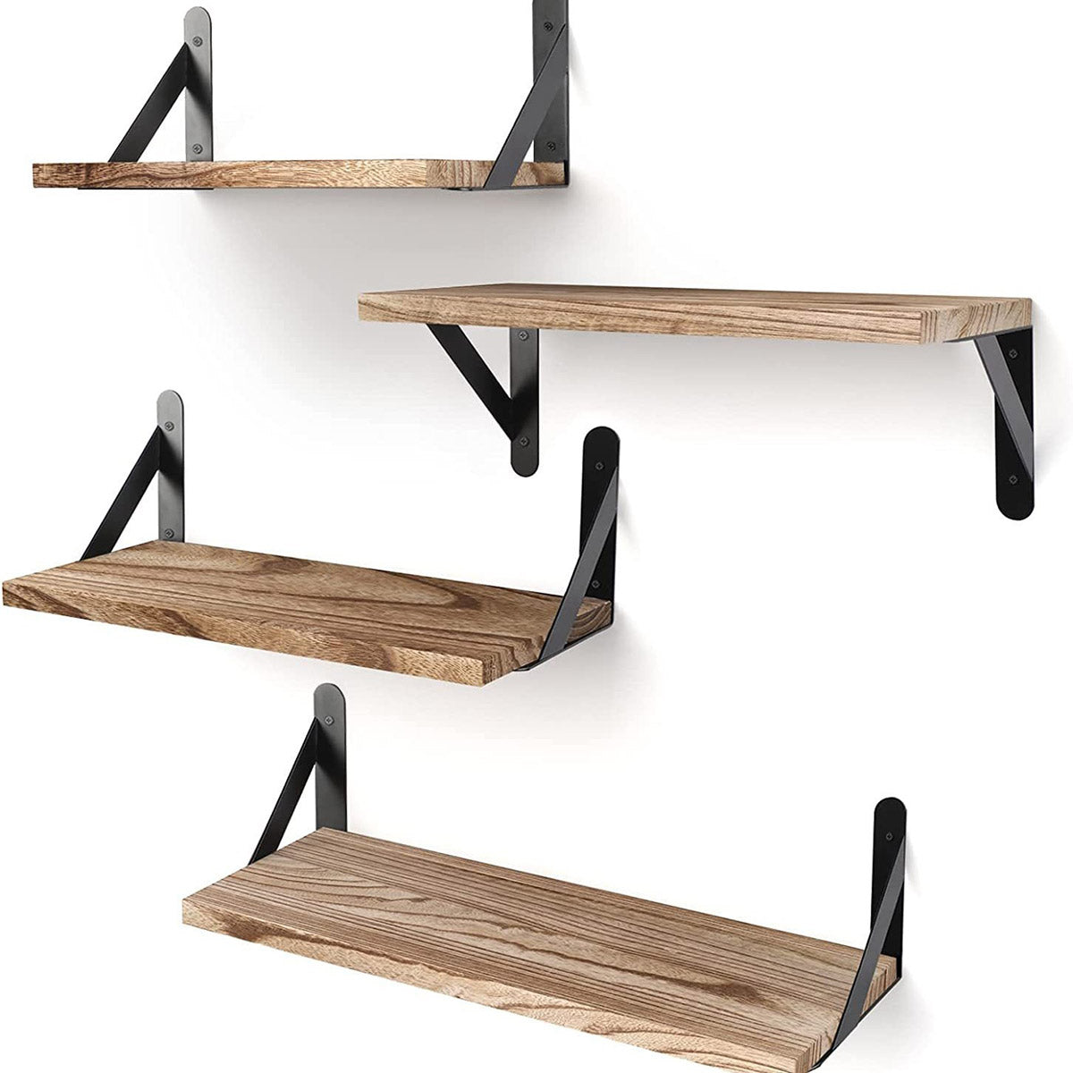 4 Pcs Floating Wall Shelves for Living Room Storage