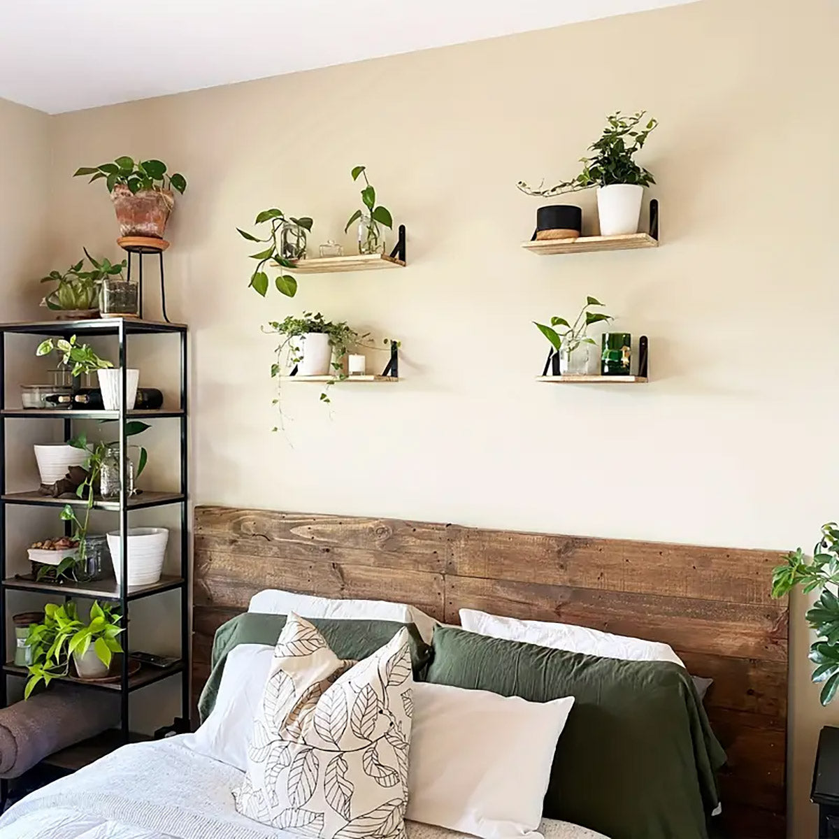 4 Pcs Floating Wall Shelves for Living Room Storage