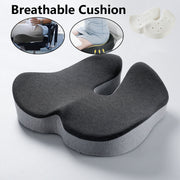 Memory Foam Seat Cushion with U-Shaped Cutout
