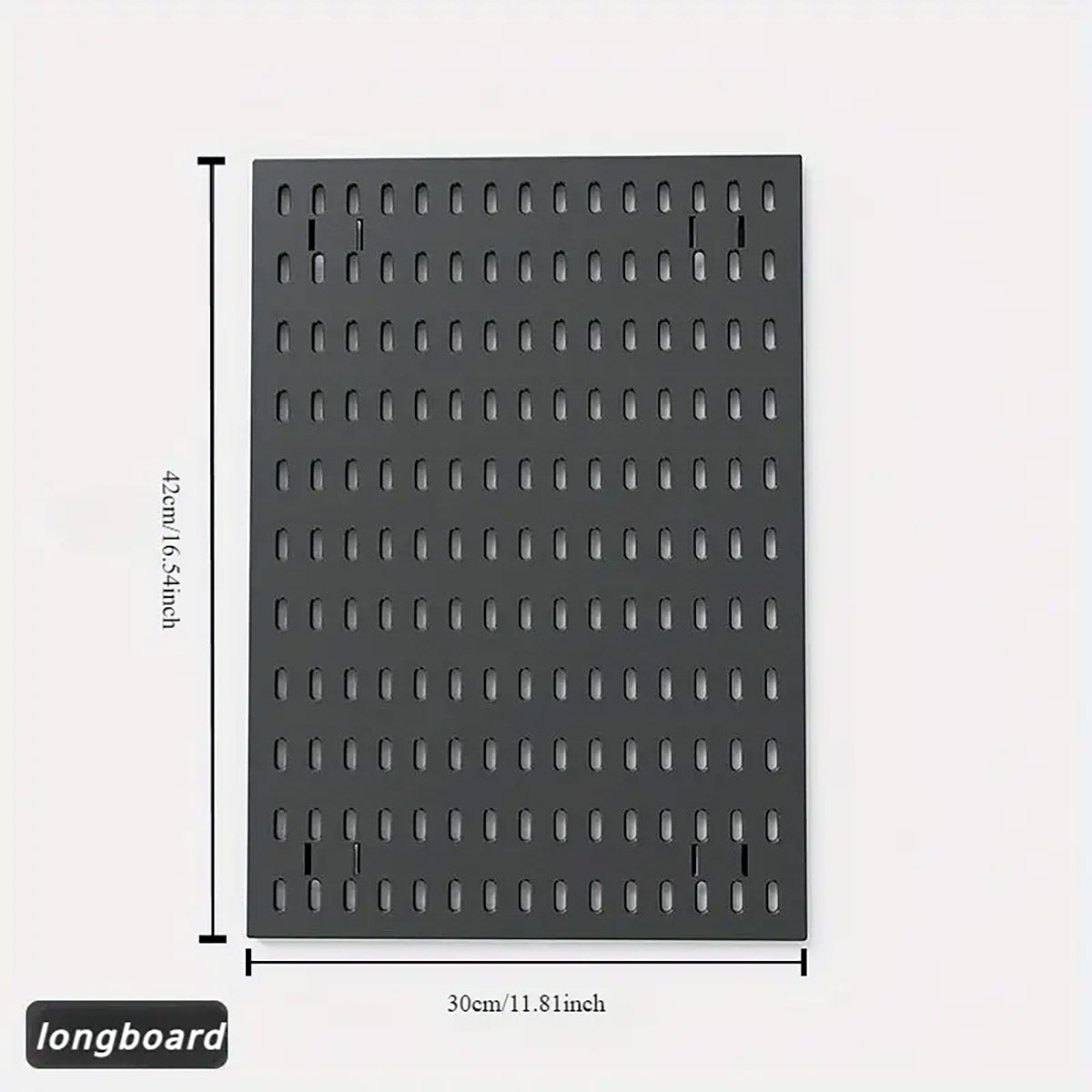 Clip-On Vertical Hole Board Desktop Organizer with Hooks