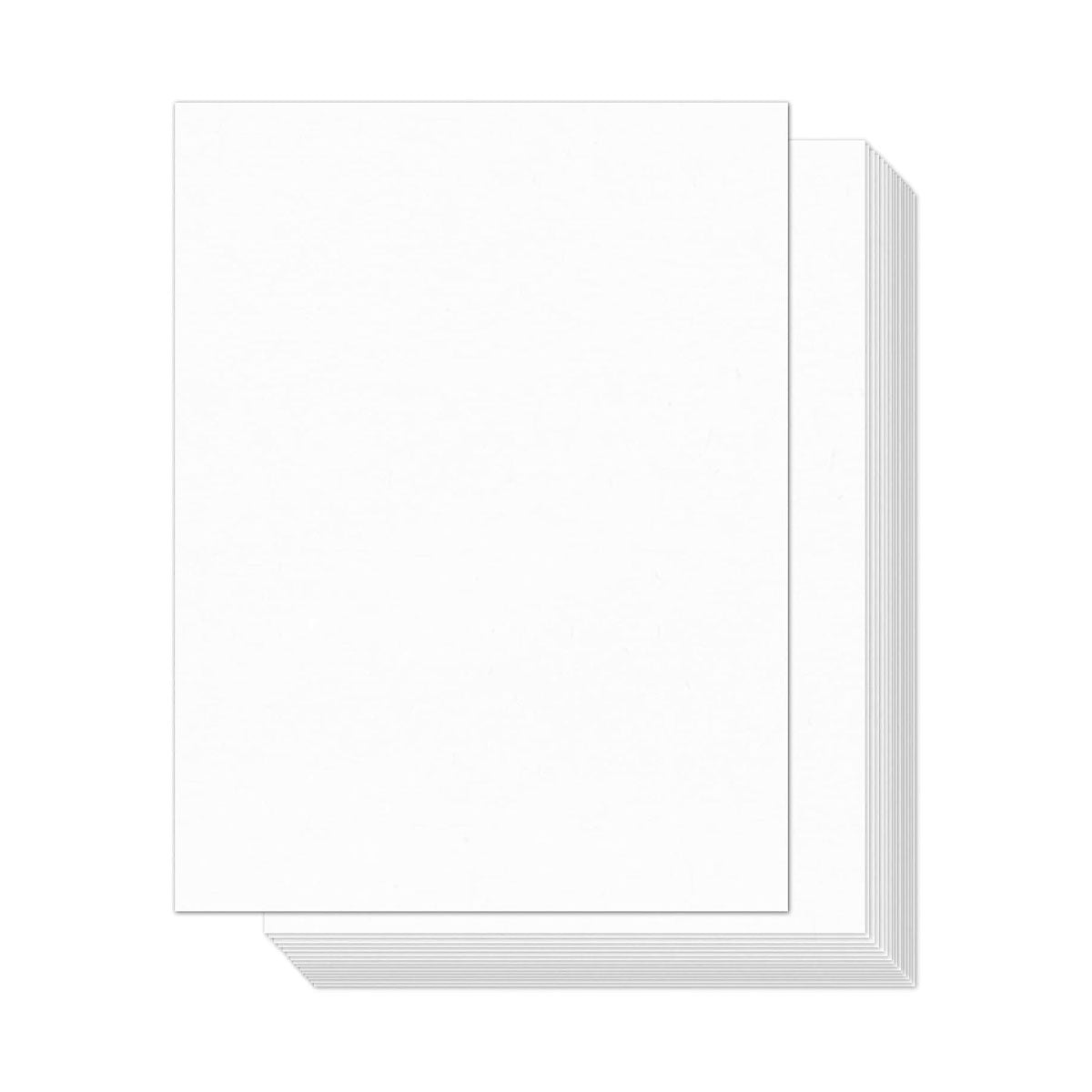 100 Pcs A4 White Card Sheets 200gsm Smooth Wood Pulp