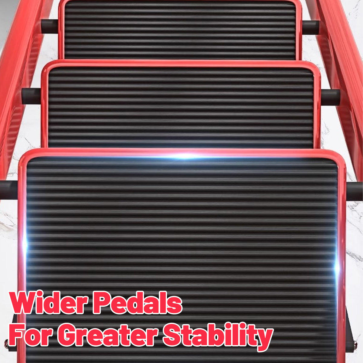 4 Step Carbon Steel Folding Ladder Heavy Duty Home Use