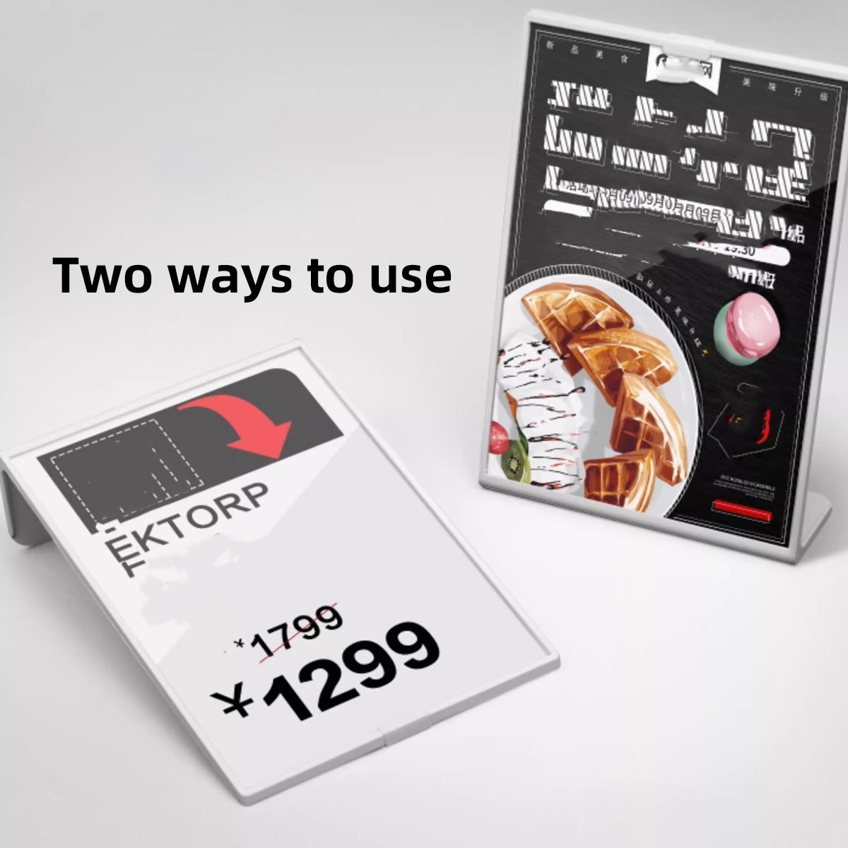 4 Pcs A4 Desktop Display Stand for Menu and Signs