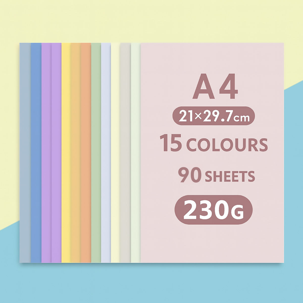 A4 Multi Coloured Card Stock Paper 230gsm for Craft Projects