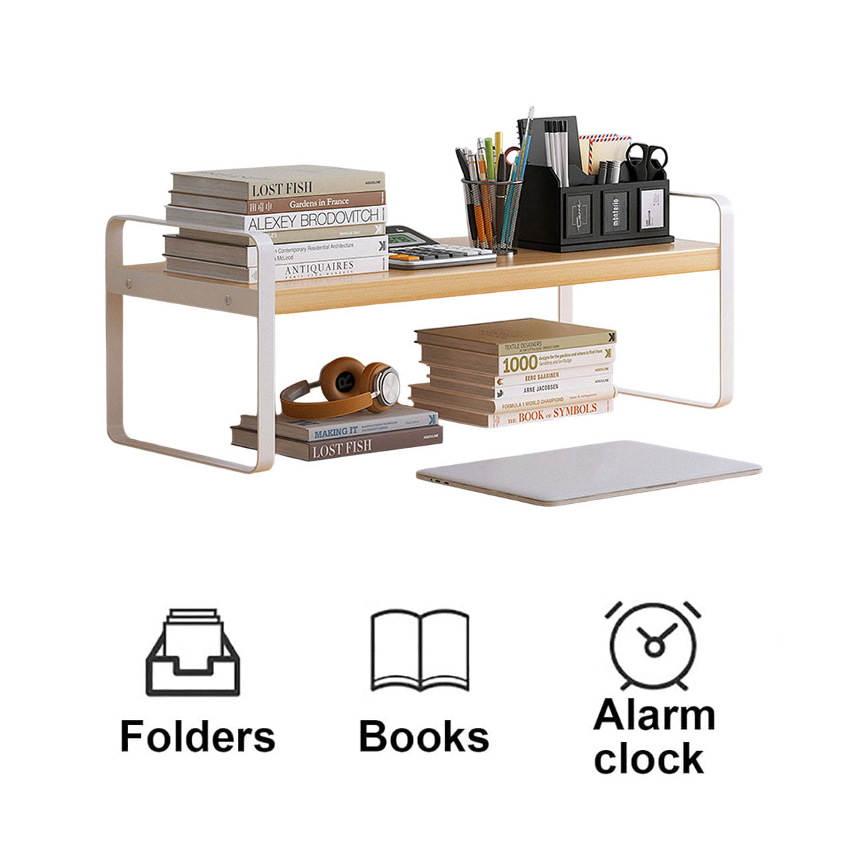Double Layer Desktop Storage Shelf Desktop Organizer