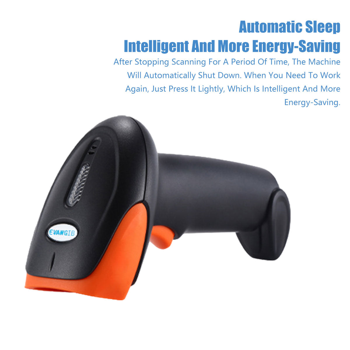 Wireless 2D Barcode Scanner Handheld QR Code Scanning Gun