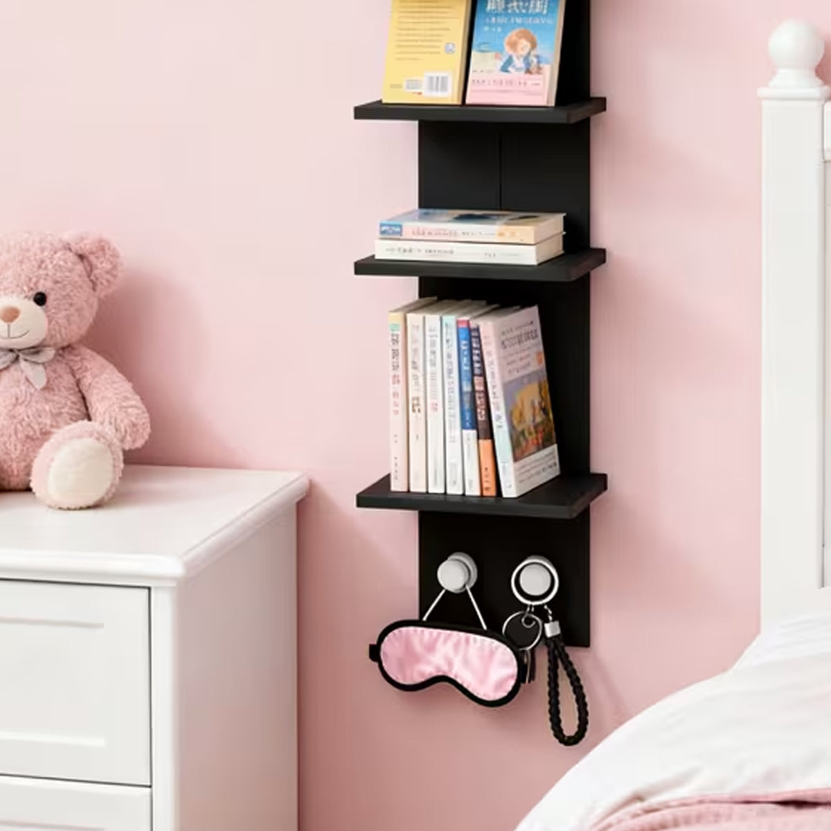 5-Tier Wall-Mounted Shelf with 40lbs Load Capacity