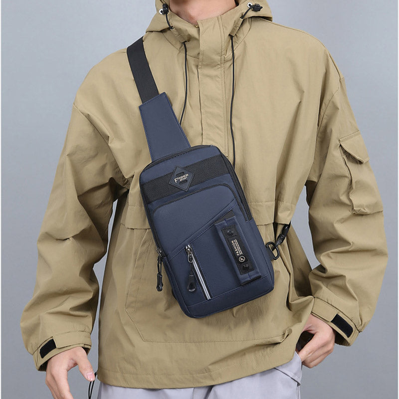 Men's Multifunctional Crossbody Messenger Bag