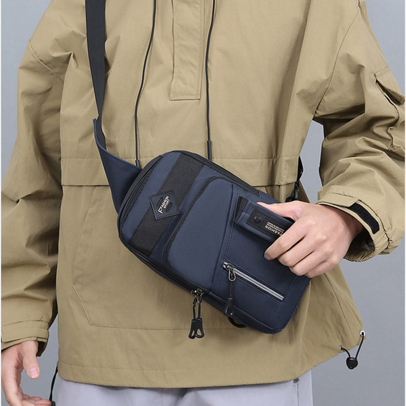 Men's Multifunctional Crossbody Messenger Bag