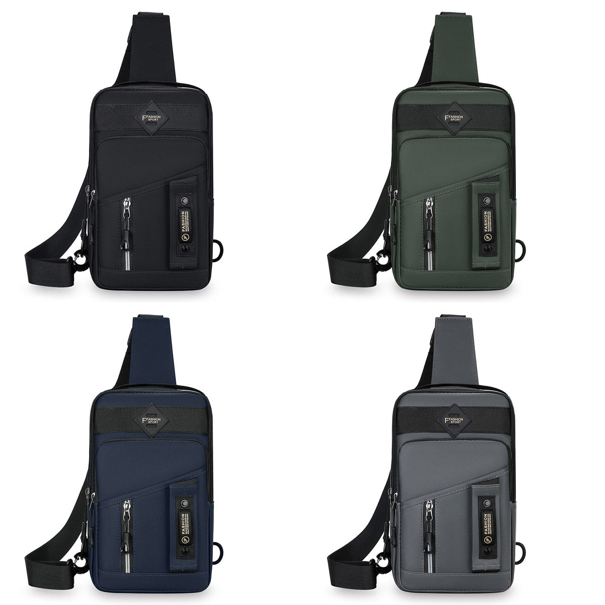 Men's Multifunctional Crossbody Messenger Bag