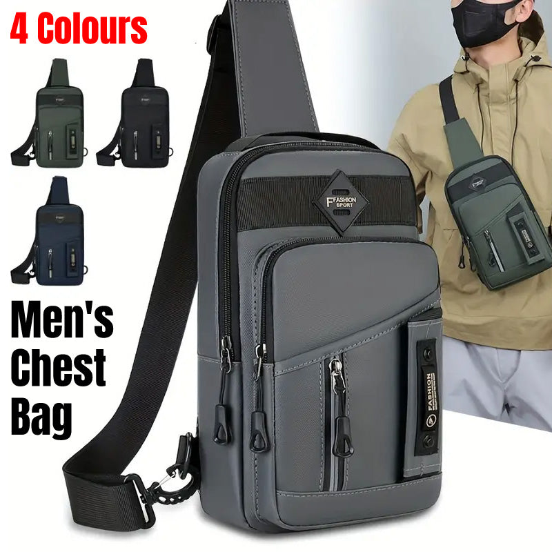 Men's Multifunctional Crossbody Messenger Bag