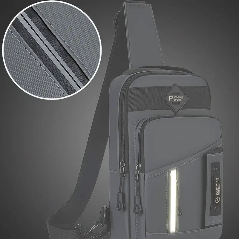 Men's Multifunctional Crossbody Messenger Bag