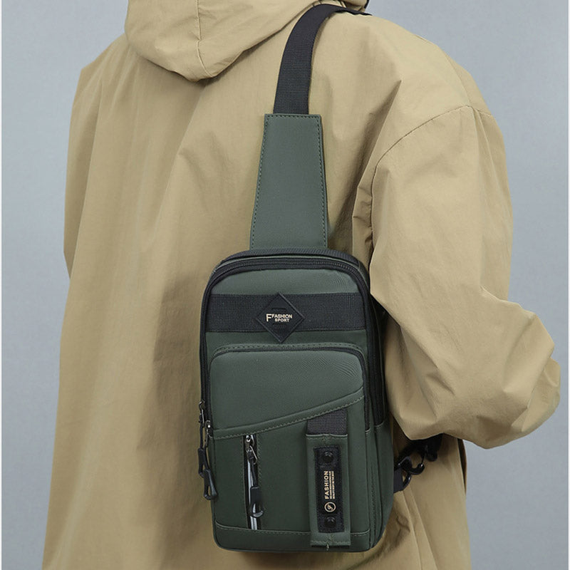 Men's Multifunctional Crossbody Messenger Bag