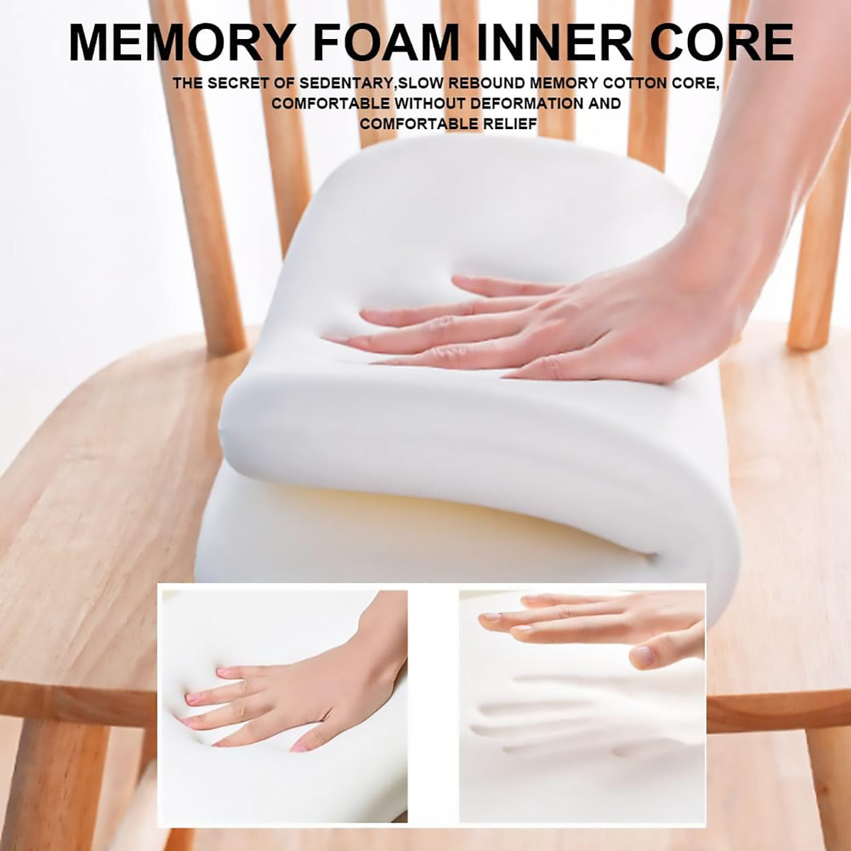 Memory Foam Seat Cushion for Office Chair and Car
