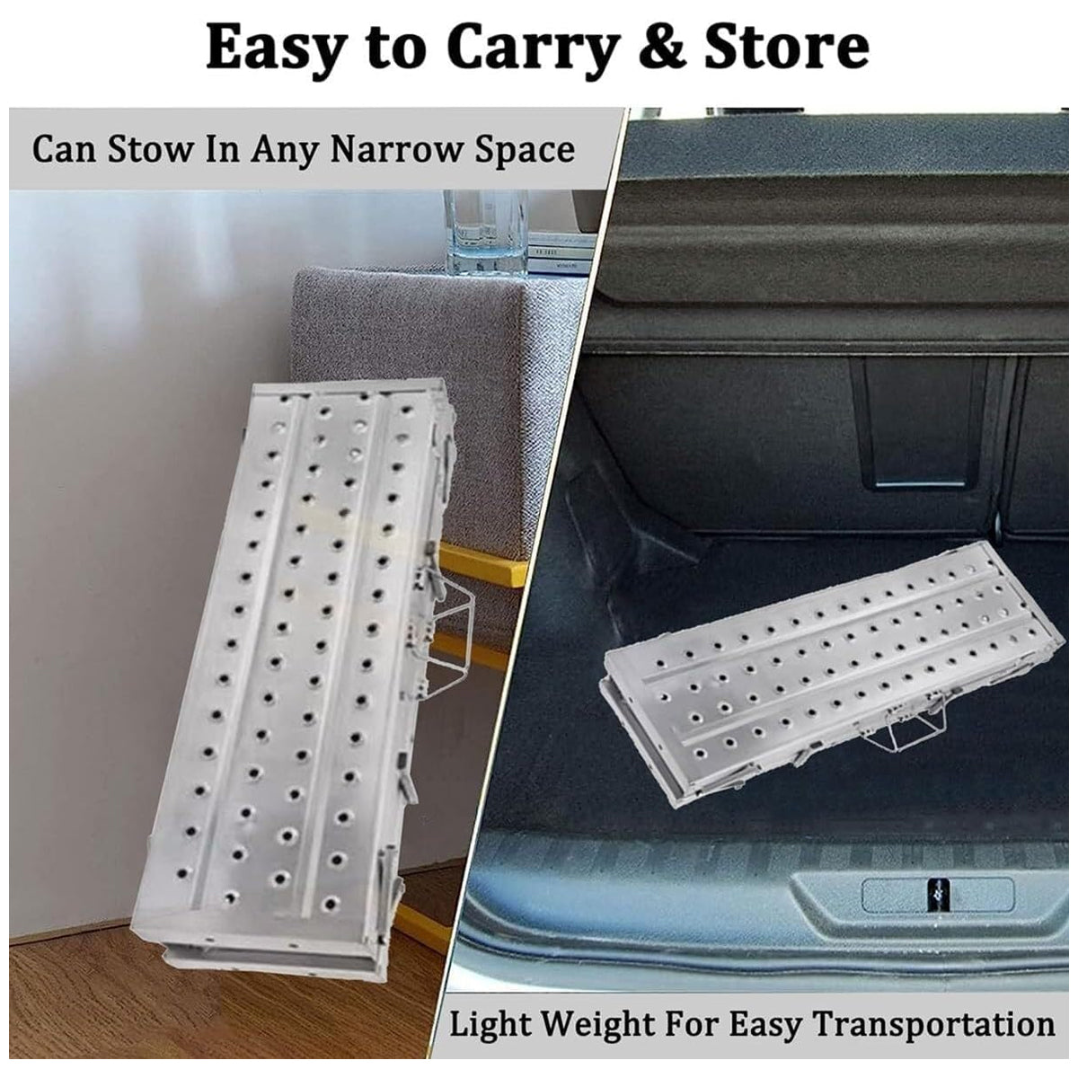 Folding Scaffolding Platform Adjustable Steel 150kg Capacity