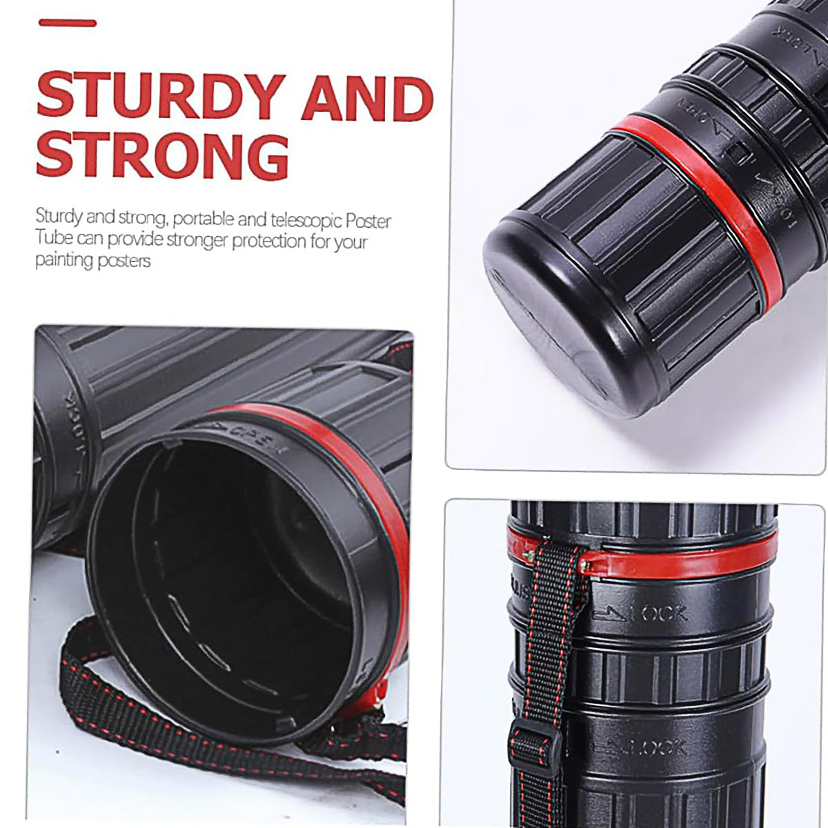Telescopic Poster Storage Tube Art Paper Holder