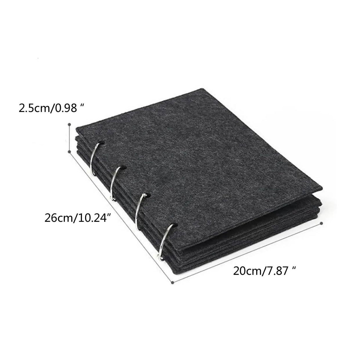 Felt Storage Book Loose-Leaf Folder for Badge Brooches