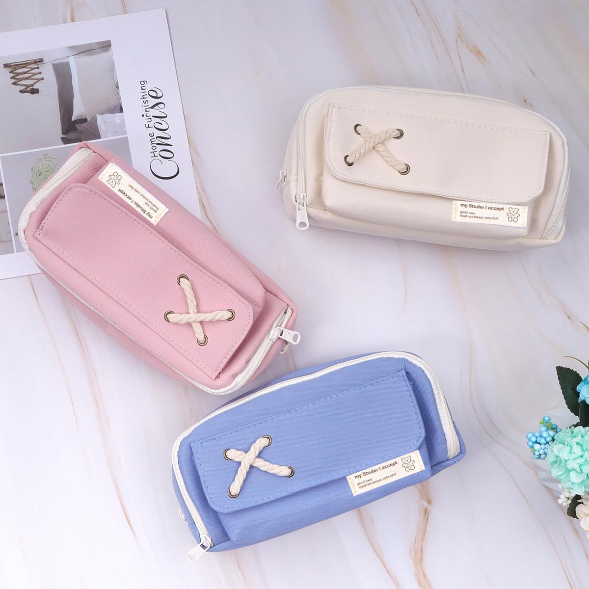Pencil Case Large Capacity Layered Storage 6 Colours