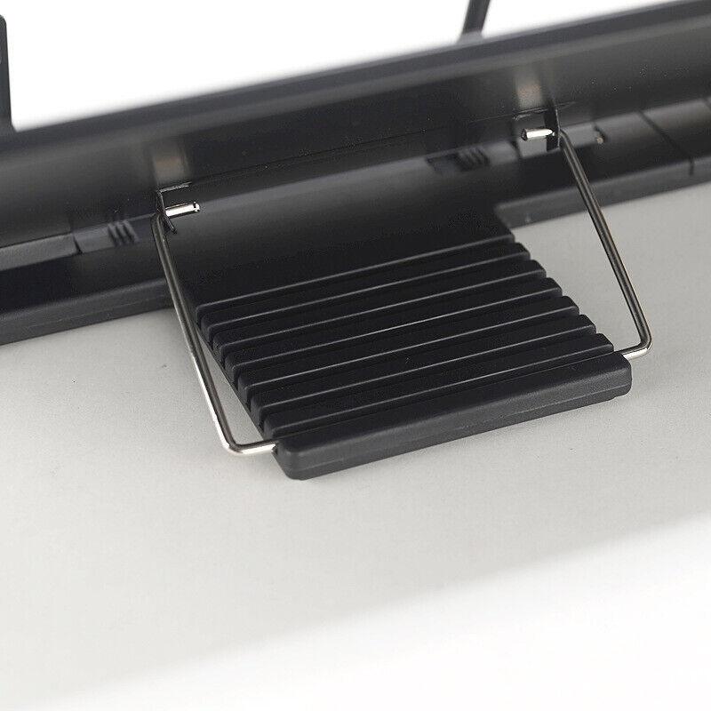 Portable Steel Book Stand with 7-Angle Tilt Fold-Flat Base