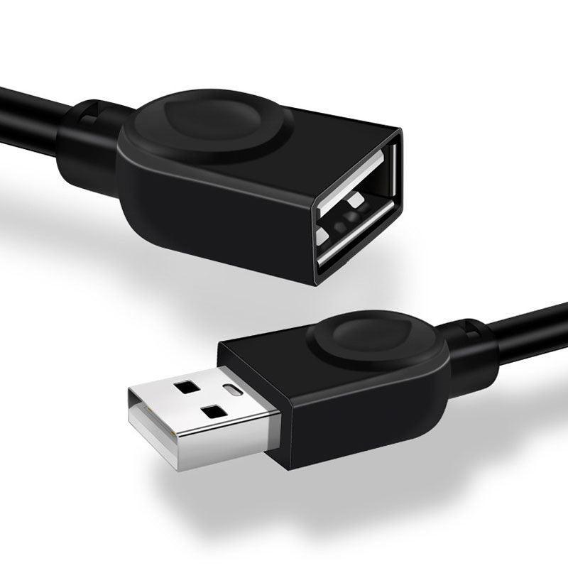 USB Extension Cable 2.0 A Male to Female Long Data Cord Black