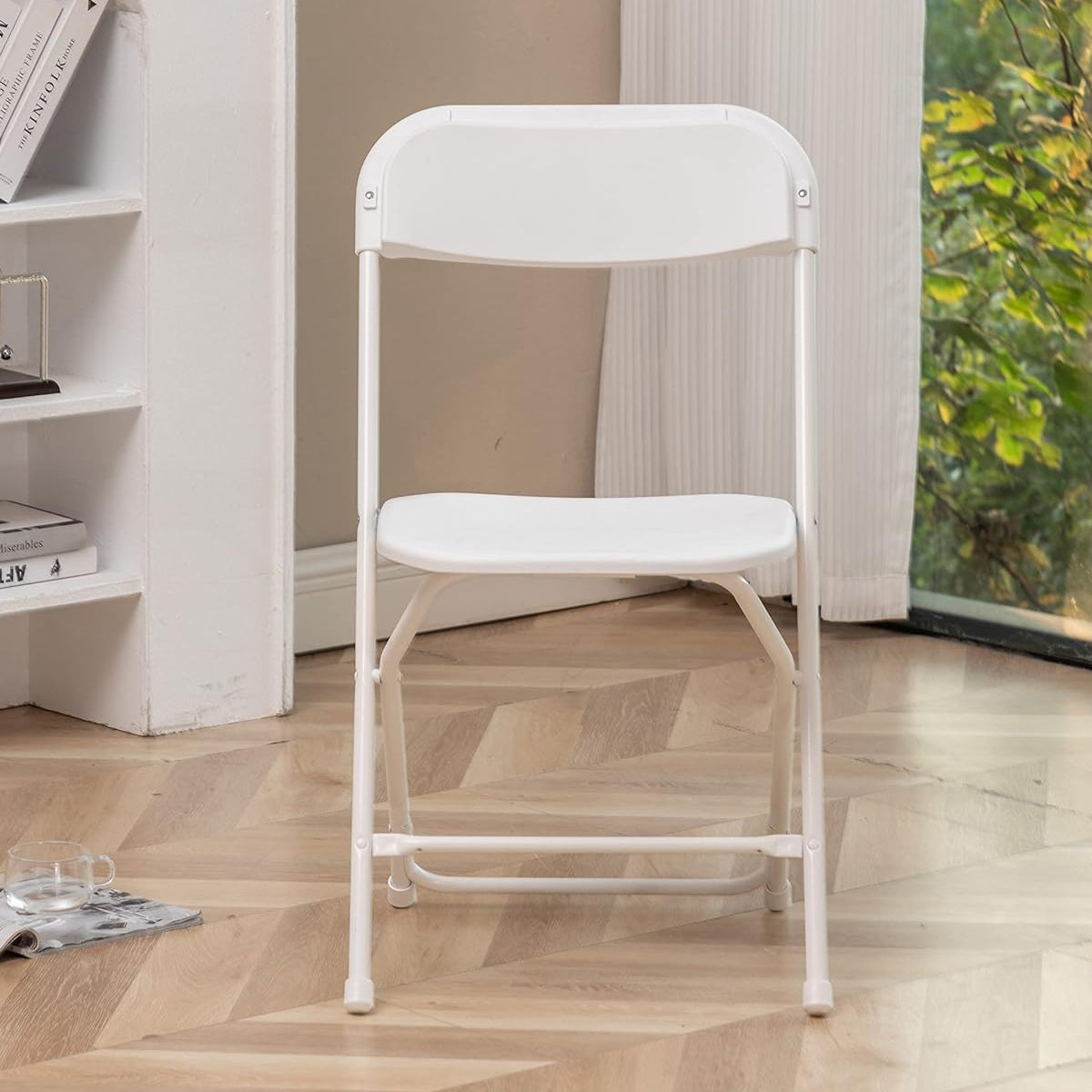 Plastic Folding Chair with Backrest for Office Meeting Training